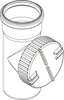 REHAU RAUSILENTO, Reinigungsrohr, DN 110, 1 Stk. Produktbild-Vorschau 2
