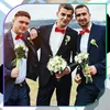 Pánský motýlek červený nastavitelný motýlek elegantní Náhled obrázku produktu 3