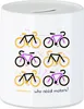 Who Needs Motors Spardose Fahrrad Motiv für Produktbild-Vorschau 1