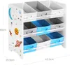 Songmics Kinderzimmerregal mit 9 Aufbewahrungsboxen Weltall Produktbild-Vorschau 10
