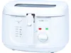 A white electric deep fryer is shown against a white background. Podgląd zdjęcia produktu