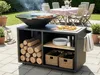 Barbecue plancha brasero à charbon et bois "Maréchal" - Ø Voir les images du produit 2
