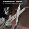Tragbare Outdoor-Klappzange, 9 Funktionen, Edelstahl Zangen Produktbild-Vorschau 3