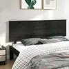 vidaXL Kopfteil Schwarz 204x6x82,5 cm Massivholz Kiefer -  Produktbild-Vorschau 2