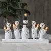 Dekoleuchte Snowman, Holz, weiß Produktbild-Vorschau 3