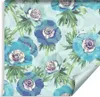 10m VLIES TAPETE Rolle Blaue Windrosen Blüten Blumen Floral Produktbild-Vorschau 1