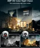A modern house at night, with security cameras and different night vision modes displayed. Náhled obrázku produktu
