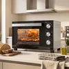 HOMCOM Mini Backofen mit Umluft, Drehspieß, 36L 90–230℃ 60 Produktbild-Vorschau 2