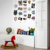 COM-FOUR® 2er-Set Fotodrahtseil mit 20 blumenförmigen Produktbild-Vorschau 2