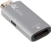 LANBERG HDMI(M)->Displayport(F) Adapter 4K grau Produktbild-Vorschau 3