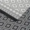 Designer Teppich Beidseitig Ethno Kelim Grau Schwarz Produktbild-Vorschau 6