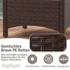 COSTWAY Set da 2 sgabelli in polyrattan, sgabelli con Anteprima dell’immagine prodotto 6
