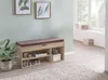 Schuhbank WL5.344 mit Sitzfläche Garderoben-Bank Holz Produktbild-Vorschau 3