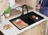 PRIMAGRAN Spülbecken Alles Schwarz 88x53cm, Granitspüle 1 Produktbild-Vorschau 7