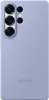 A light blue Samsung phone case is shown from the back. Produktbild-Vorschau