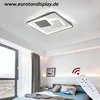 A modern bedroom with a ceiling light and a remote control. Produktbild-Vorschau
