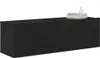 vidaXL TV-Schränk 2 pcs Schwarz 100 x 30 x 30 cm Produktbild-Vorschau 3