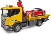 Bruder Scania Super 560R Abschlepp LKW mit Bruder Roadster Produktbild-Vorschau 4