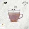 Wilmax Tasse mit Untertasse 300 ml 6er-Set Lavendel aus Produktbild-Vorschau 4
