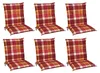 Beautissu 6er Set Sunny RO Niedriglehner Auflagen 100x50 cm Produktbild-Vorschau 1