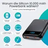Siltcon® Ultra Kompakte Powerbank 10000mAh – 22,5W Produktbild-Vorschau 2