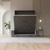 Schrankbett M1 140x200 Vertikal  Anthrazit  mit Armlehnen Produktbild-Vorschau 4
