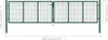 vidaXL Portail de jardin en maille acier 400 x 100 cm vert Voir les images du produit 6