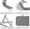 TecTake 403786, Grau, Polyester, Stahl, 6 kg Produktbild-Vorschau 4