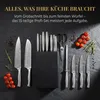 UISEBRT Küchenmesserset 15 Teile, Scharfe Kochmesser aus Produktbild-Vorschau 3