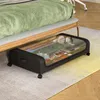 Comodino sottobordo con ruote, coperchio trasparente, Anteprima dell’immagine prodotto 3