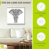 ARTland Leinwandbild Elefant in Mandala Größe: 70x70 cm Produktbild-Vorschau 2
