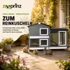 zooprinz Hasenstall Rudy mit Auslauf Kunststoff Schubladen Produktbild-Vorschau 9