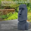 ECD Germany Moai Figur Rapa Nui Kopf 78cm hoch, Grau, aus Produktbild-Vorschau 5