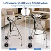 Faltbarer Gehwagen, Leichter Rollator, Höhenverstellbar Produktbild-Vorschau 5
