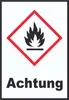 Schild Entzündbare Stoffe Achtung Flamme hochkant A0 Produktbild-Vorschau 1