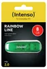 Intenso USB  Rainbow Line - 8 GB - Grün Produktbild-Vorschau 4
