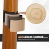 A diagram illustrating the layered structure of a wooden pole, with a close-up of the wood grain. Náhľad obrázku produktu