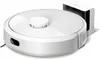 A white robot vacuum cleaner and its charging dock are shown against a white background. Anteprima dell’immagine prodotto