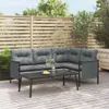vidaXL Table basse de jardin anthracite 110x55x35cm acier Voir les images du produit 2