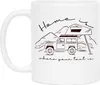 Camping Tasse mit Spruch Home is where your tent is Produktbild-Vorschau 1