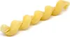 A single piece of spiral-shaped pasta on a white background. Produktbild-Vorschau