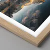 Gerahmtes Poster - Rahmen in heller Eiche - Spiegelung See Produktbild-Vorschau 2
