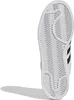 The sole of a white Adidas Superstar II shoe with black stripes. Produktbild-Vorschau