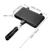 A black sandwich grill with dimensions indicated by white text and lines. Produktbild-Vorschau