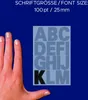 Avery Zweckform 3784, Buchstaben-Etiketten, 85 x 160 mm, 28 Produktbild-Vorschau 3