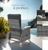 Fauteuil en rotin Pescara avec structure en aluminium, Voir les images du produit 4