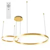 XUDO LED Pendelleuchte 2-Ring 36W Gold, Dimmbar per Produktbild-Vorschau 1