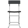 vidaXL Bistrostühle 4 Stk. Klappbar Schwarz Poly Rattan und Produktbild-Vorschau 5