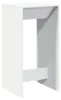 vidaXL Table de bar blanc 51x50x103,5 cm Bois composite Voir les images du produit 1
