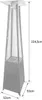 Parasol chauffant gaz STOCKHOLM 13kW acier noir + housse de Voir les images du produit 7
